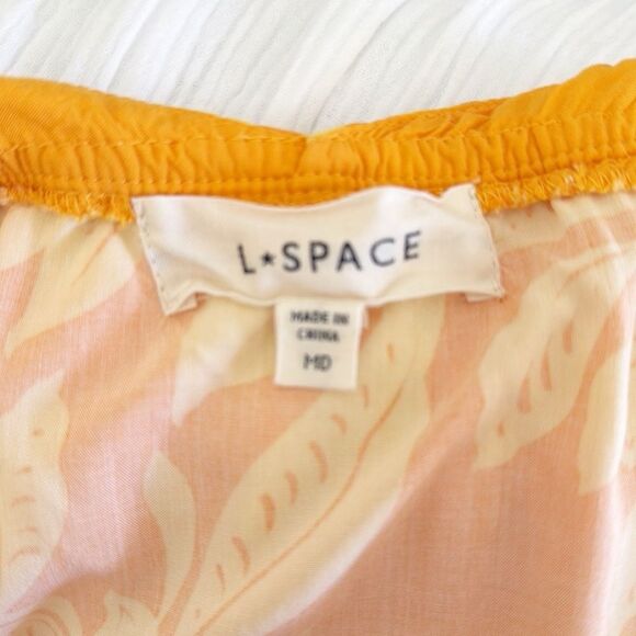 L Space Jenevieve Yellow Floral Maxi Dress Boho Tropical Hawaiian Beach Dress - Picture 13 of 15